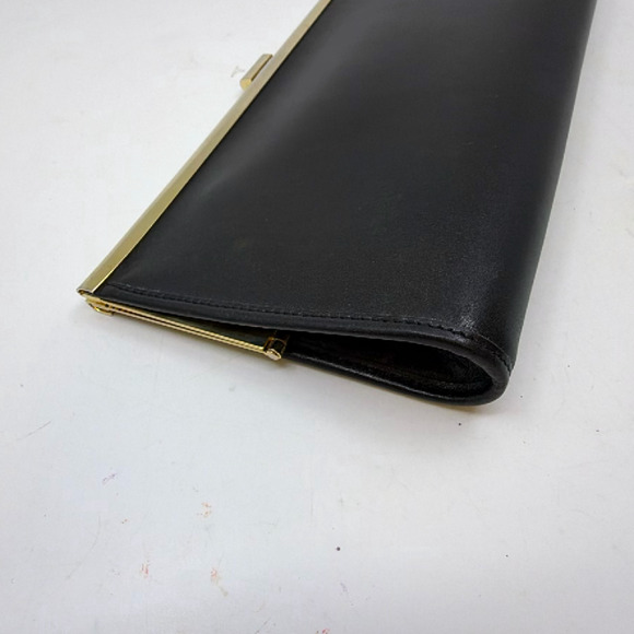 Christian Dior Classic Frame Clutch Black Leather Clutch - Picture 5 of 8